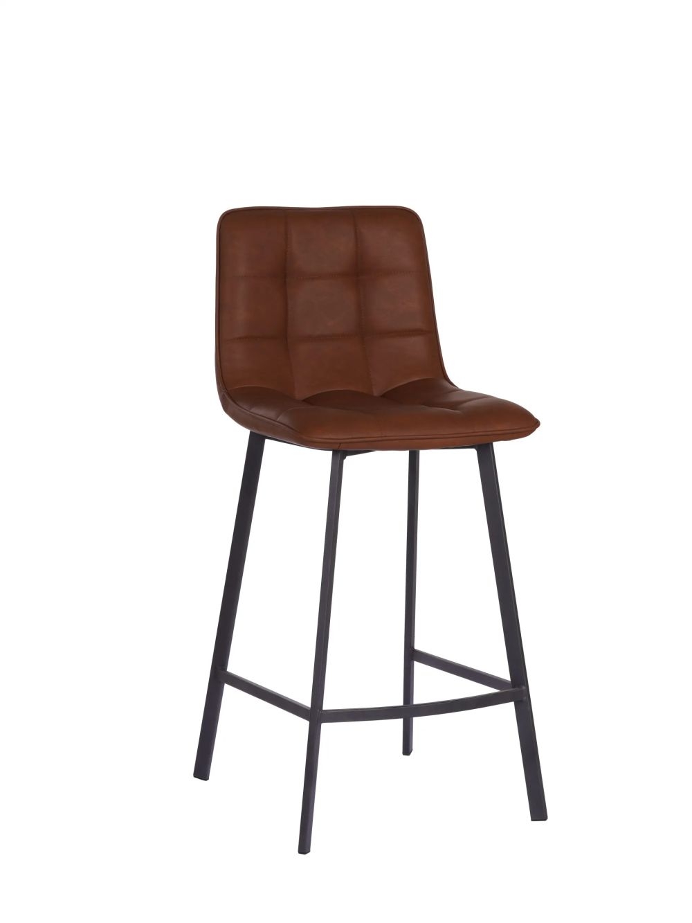Product photograph of 2 X Laketon Pu Vintage Cognac Counter Stool from Choice Furniture Superstore.